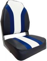 Кресло Highback Rainbow Boat Seat - угольный/синий/светло-серый