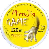 Шнур PE MYSTIC MicroJig GAME 120m (0,09/3,8)