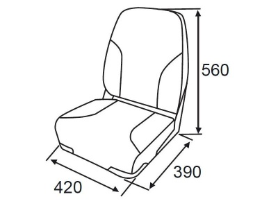 Лодочное кресло Highback Seat (75101GR)